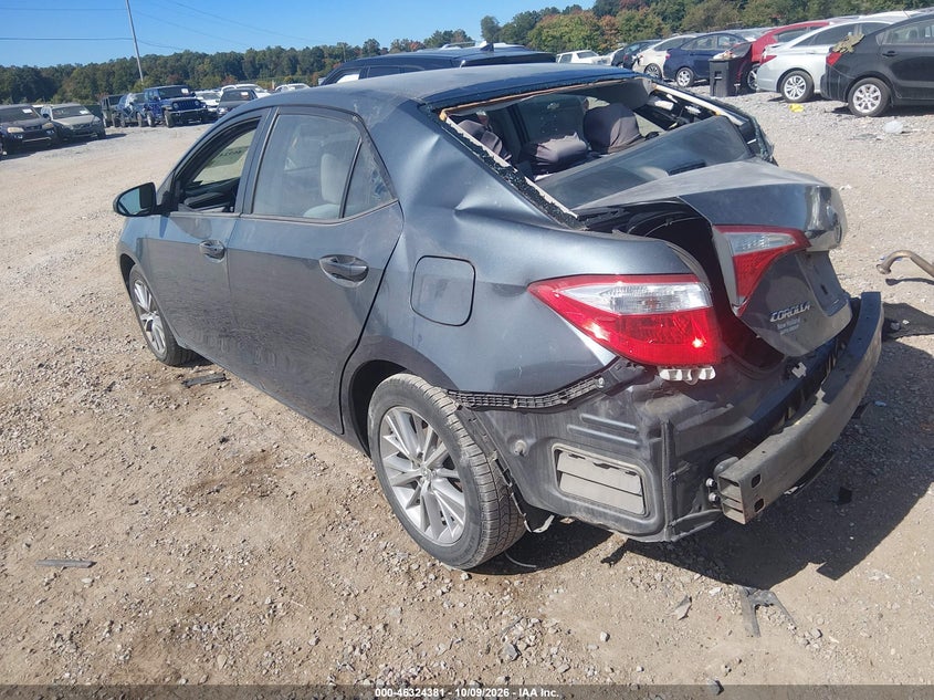 Vin: 2t1burhe6ec009445, lot: 46824634, toyota corolla le plus 20143
