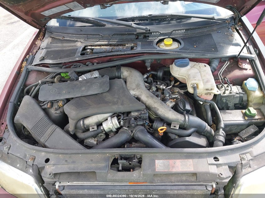 AUDI S4 2000 VIN WAUDD68D3YA134648
