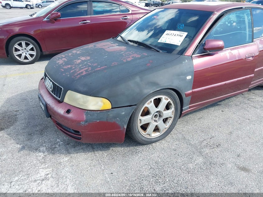 AUDI S4 2000 VIN WAUDD68D3YA134648