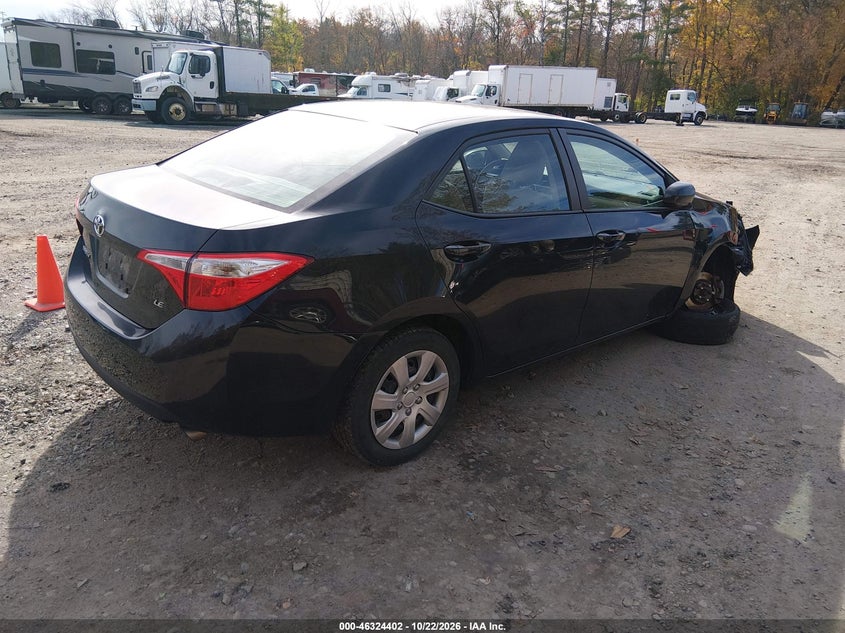 Vin: 2t1burhe8fc454271, lot: 46824655, toyota corolla le 20154