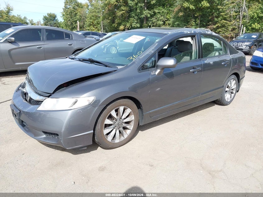 Vin: 2hgfa1f98ah528757, lot: 46824684, honda civic ex-l 20102