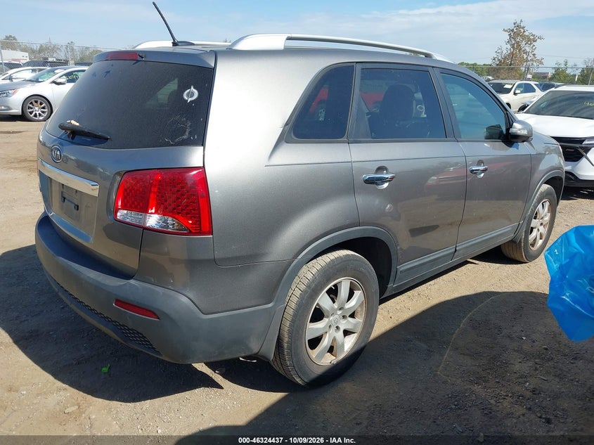 Vin: 5xykt3a19bg052765, lot: 46824690, kia sorento lx 20114