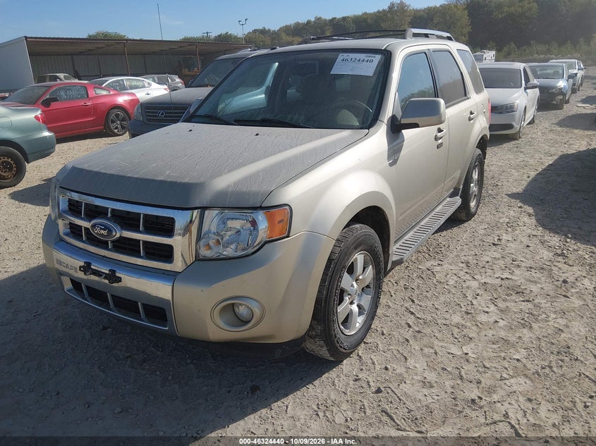 Vin: 1fmcu9e78akb60799, lot: 46824693, ford escape limited 20102