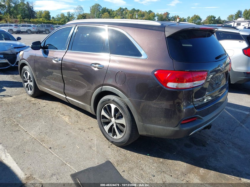 Vin: 5xyph4a17gg008610, lot: 46824732, kia sorento 2.0t ex 20163
