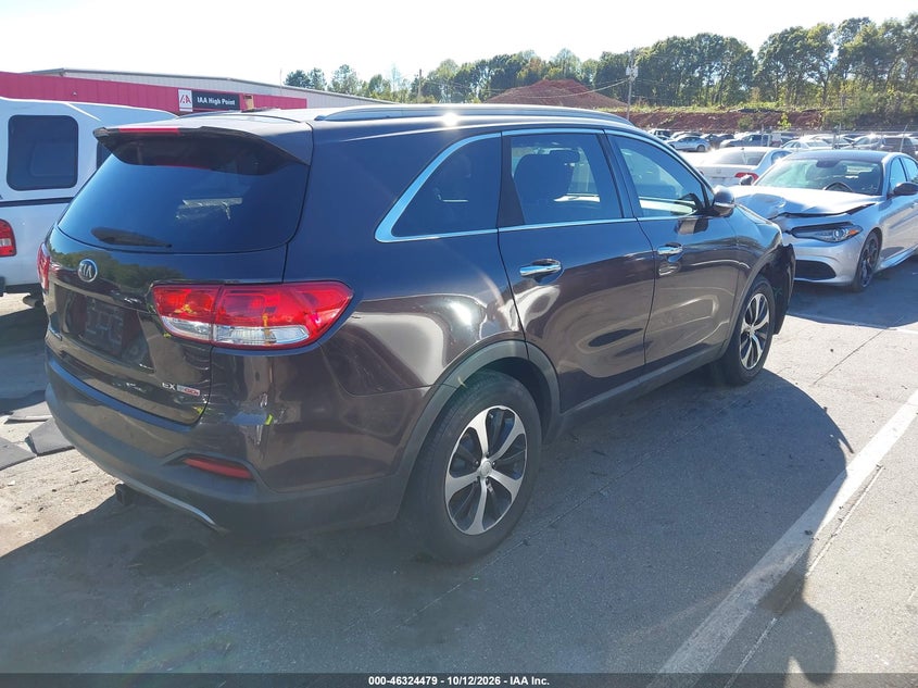 Vin: 5xyph4a17gg008610, lot: 46824732, kia sorento 2.0t ex 20164