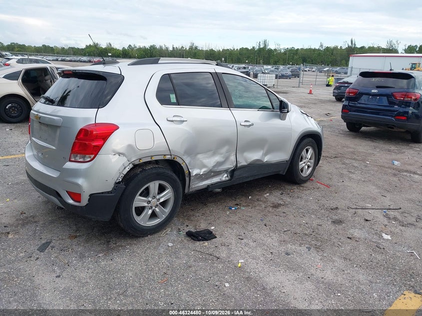 Vin: kl7cjlsb1kb847379, lot: 46824733, chevrolet trax lt 20194