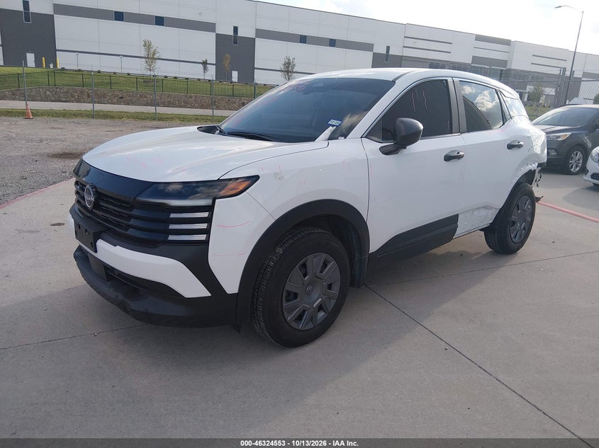 Vin: 3n8ap6ba1sl344066, lot: 46824806, nissan kicks s fwd 20252