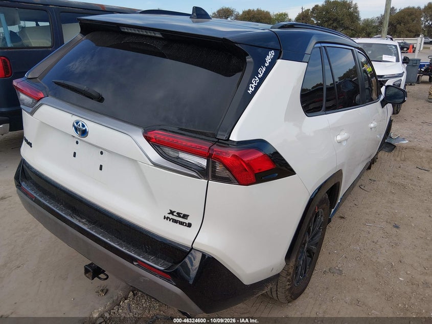 Vin: 2t3e6rfv4nw035509, lot: 46824853, toyota rav4 hybrid xse 20224