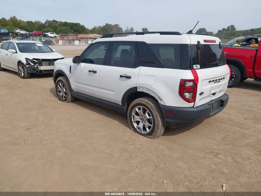 Vin: 3fmcr9a69mrb01968, lot: 46824871, ford bronco sport 20213