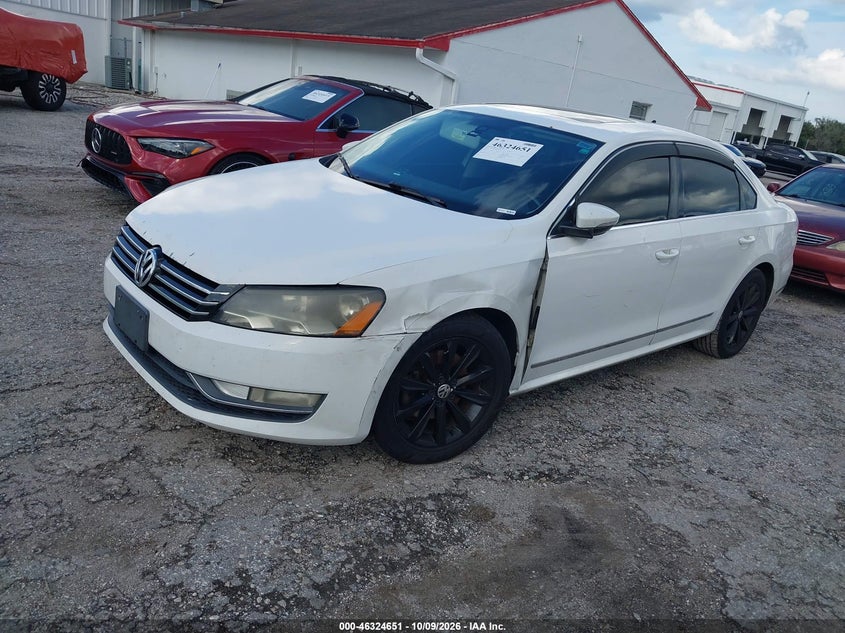 2012 Volkswagen Passat Sel Premium Pzev, Right Rear, IAAI, VIN 1VWCP7A39CC008138 — photo 2