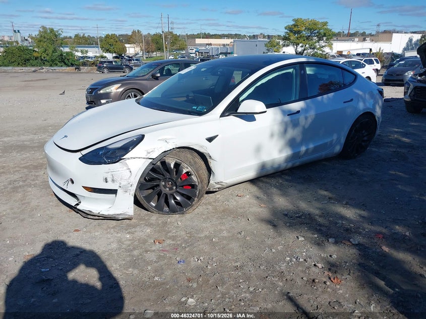 Vin: 5yj3e1ec0nf131381, lot: 46824954, tesla model 3 performance dual motor all-wheel drive 20222