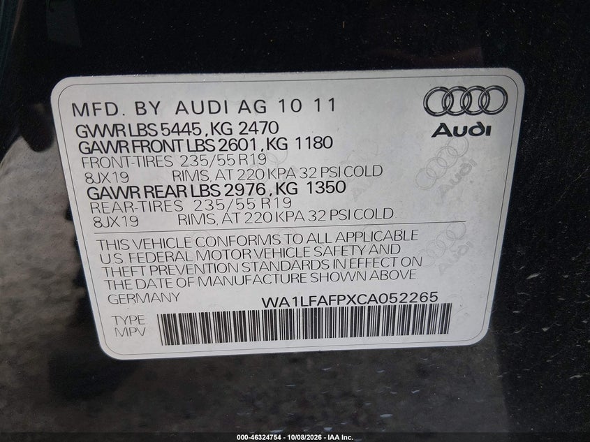 2012 AUDI Q5 2.0T PREMIUM · Фото 9