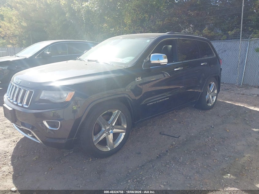 Vin: 1c4rjfct3ec128249, lot: 46825011, jeep grand cherokee overland 20142