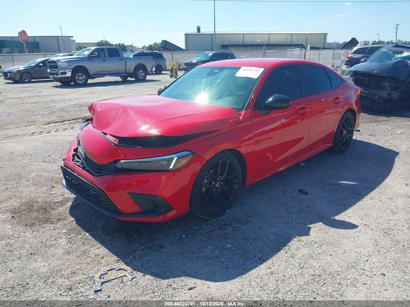 Vin: 2hgfe2f56rh505626, lot: 46825044, honda civic sport 20242