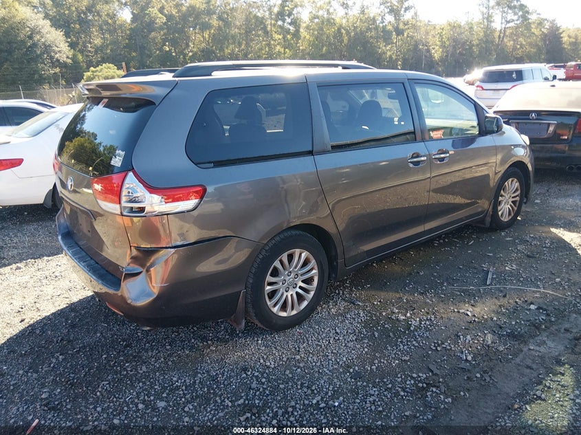 Vin: 5tdyk3dc2cs232118, lot: 46825137, toyota sienna xle/limited 20124