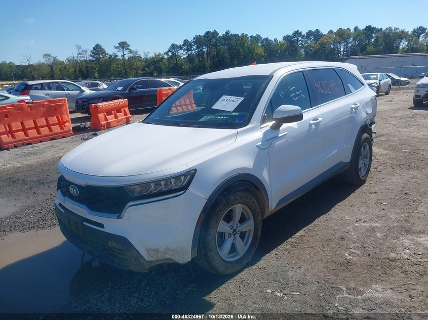 2021 Kia Sorento Lx, Rear, IAAI, VIN 5XYRGDLC8MG038690 — photo 2