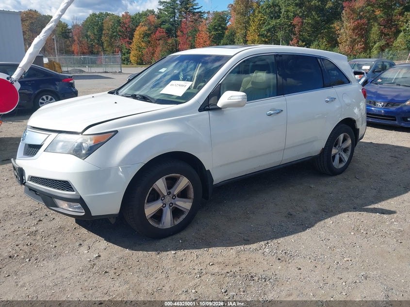 2013 Acura Mdx Technology Package, Normal Wear & Tear, IAAI, VIN 2HNYD2H47DH523912 — photo 2