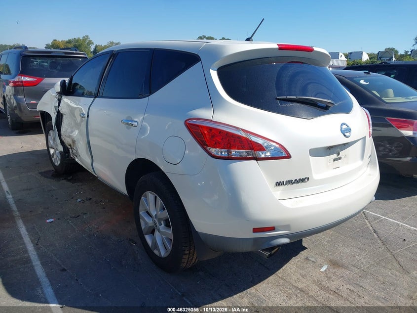 Vin: jn8az1mw0cw233767, lot: 46825308, nissan murano s 20123