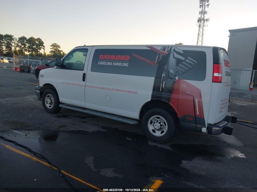 Vin: 1gcwgafg9k1307566, lot: 46825362, chevrolet express 2500 work van 20193