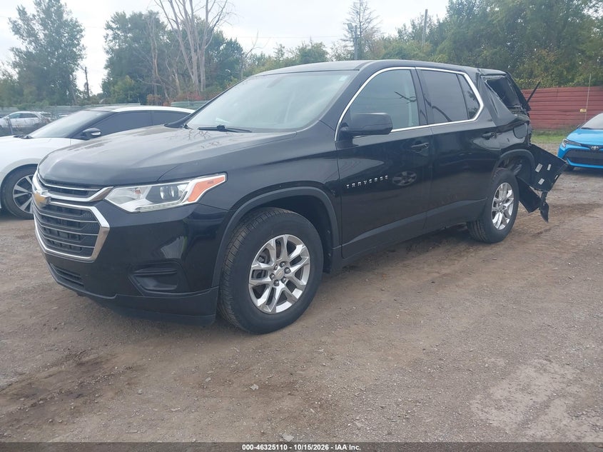 Vin: 1gnerfkw0kj135452, lot: 46825363, chevrolet traverse ls 20192