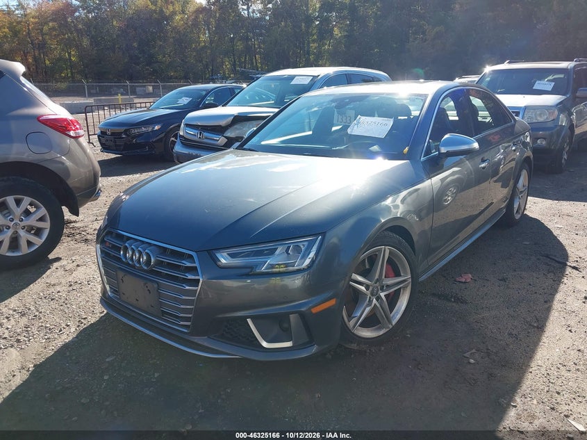 Vin: wauc4af44ka004547, lot: 46825419, audi s4 3.0t premium 20192