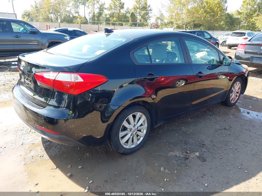 Vin: knafx4a69e5192672, lot: 46825438, kia forte lx 20144