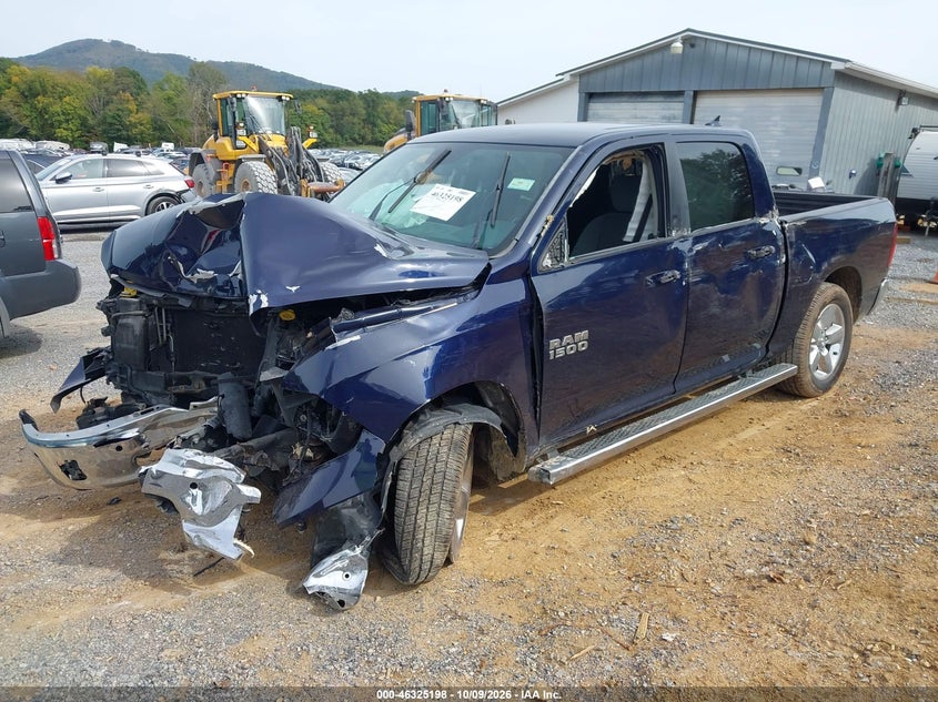 Vin: 1c6rr7lg9hs858606, lot: 46825451, ram 1500 big horn  4x4 5'7 box 20172
