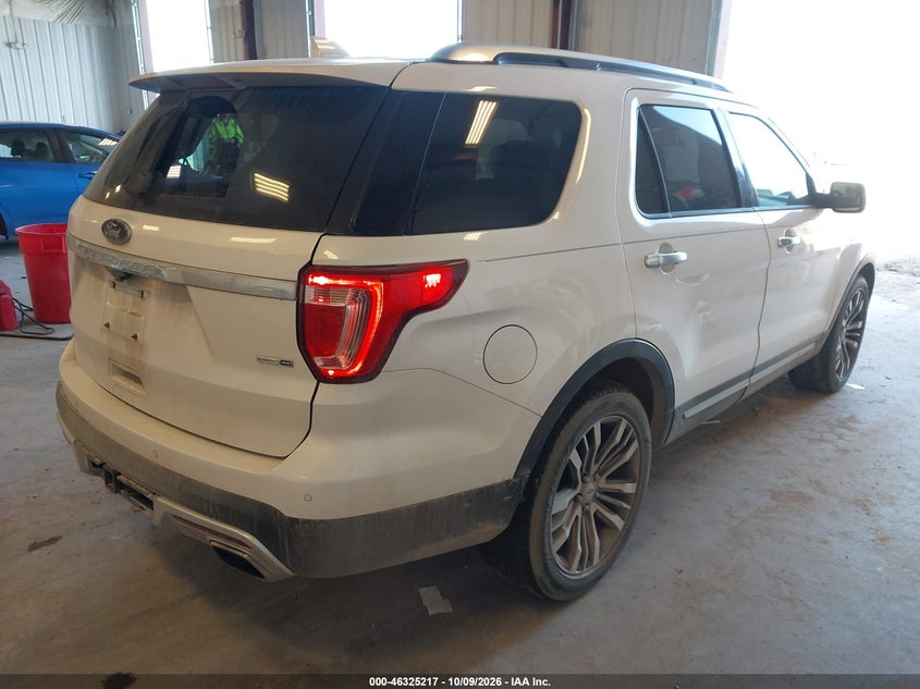Vin: 1fm5k8ht2hga57702, lot: 46825470, ford explorer platinum 20174