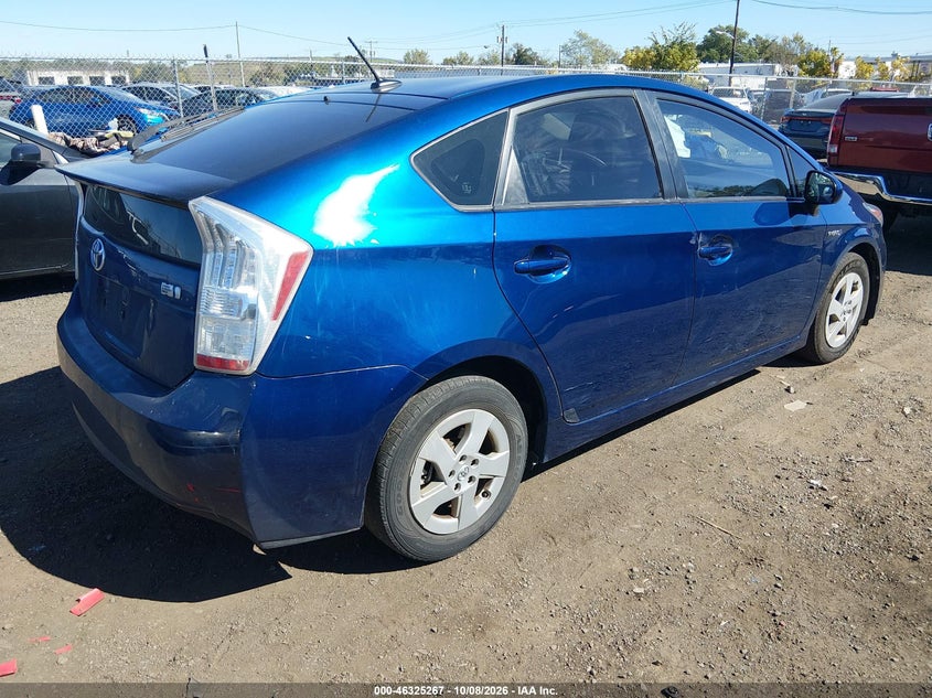 Vin: jtdkn3du8b0277698, lot: 46825520, toyota prius two 20114