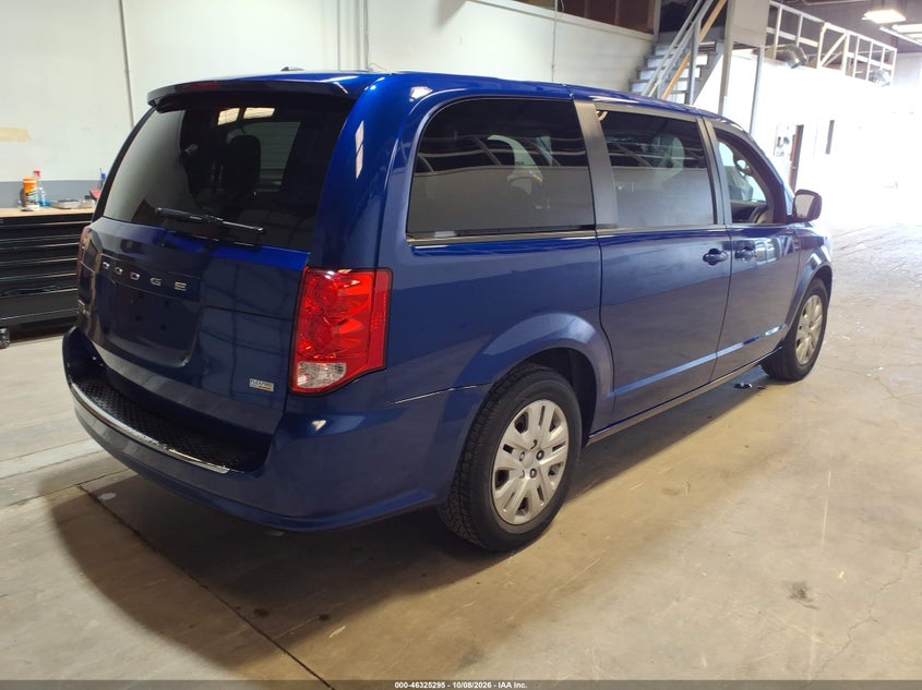 Vin: 2c4rdgbg1jr313161, lot: 46825548, dodge grand caravan se 20184