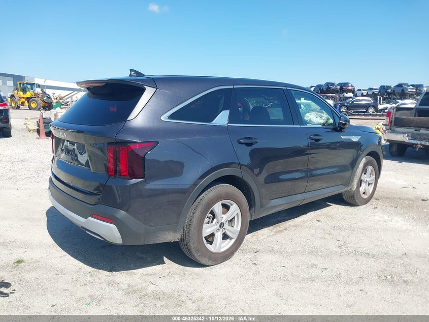 Vin: 5xyrg4jc8tg484663, lot: 46825595, kia sorento lx 20264