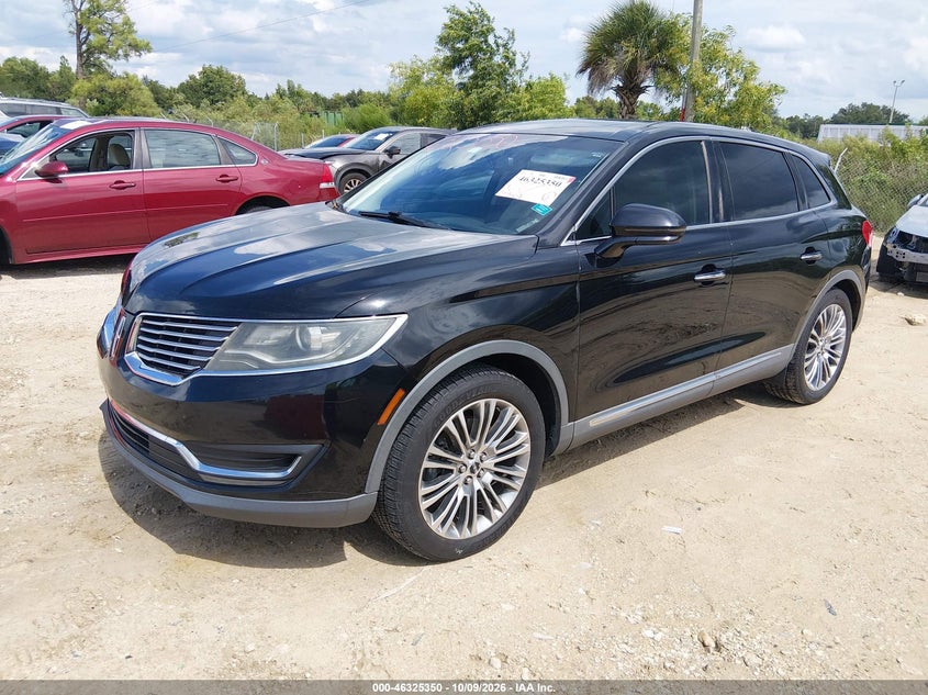 Vin: 2lmpj6lr8jbl30719, lot: 46825603, lincoln mkx reserve 20182