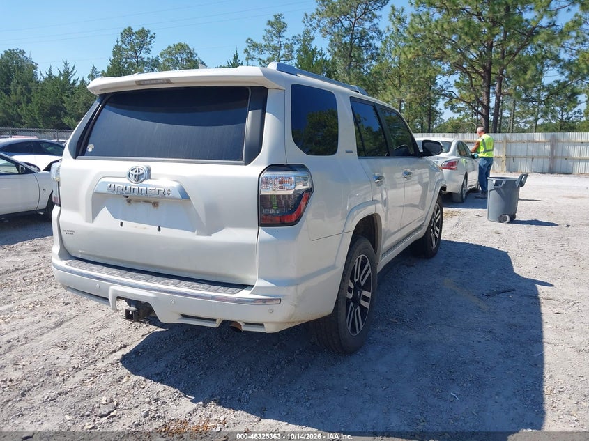 Vin: jtebu5jr8g5323731, lot: 46825616, toyota 4runner limited 20164