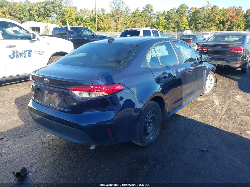 Vin: 5yfb4mdexsp291531, lot: 46825621, toyota corolla le 20254
