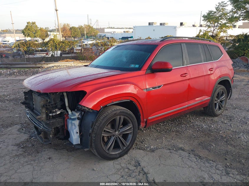 Vin: 1v2rr2ca8mc515232, lot: 46825640, volkswagen atlas 3.6l v6 se w/technology r-line 20212
