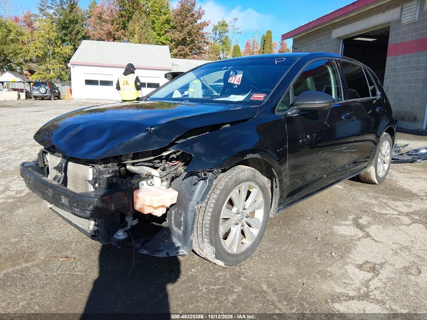 Vin: 3vwra7au3fm013083, lot: 46825642, volkswagen golf tdi s 4-door 20152