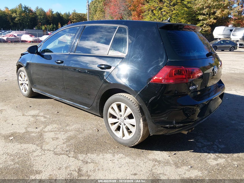 Vin: 3vwra7au3fm013083, lot: 46825642, volkswagen golf tdi s 4-door 20153