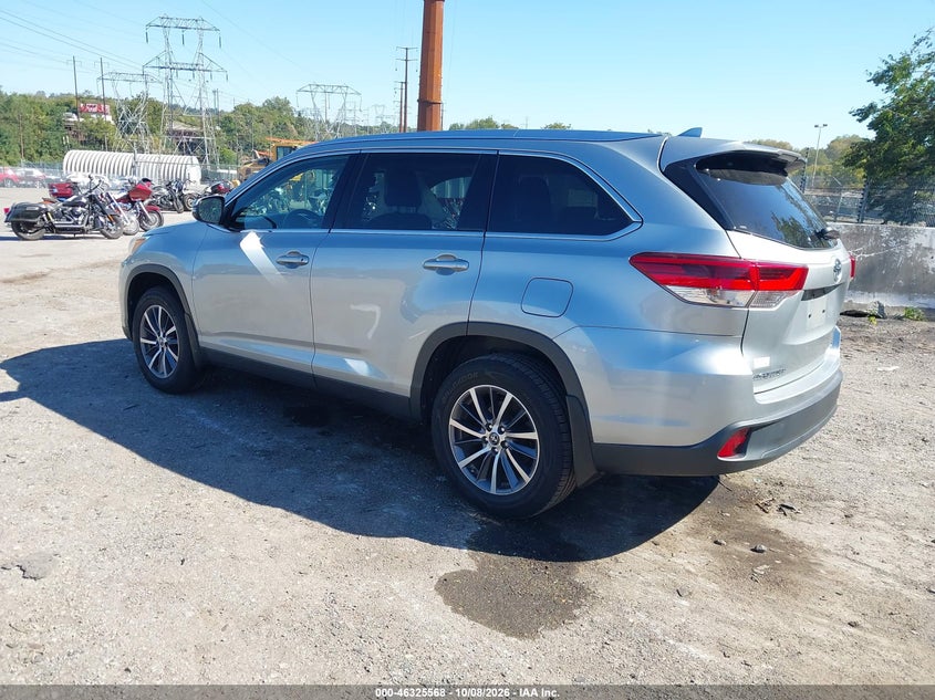 Vin: 5tdjzrfh0ks576957, lot: 46825821, toyota highlander xle 20193
