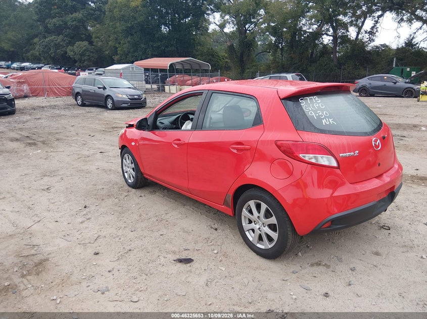 Vin: jm1de1hy0b0105773, lot: 46825906, mazda mazda2 touring 20113
