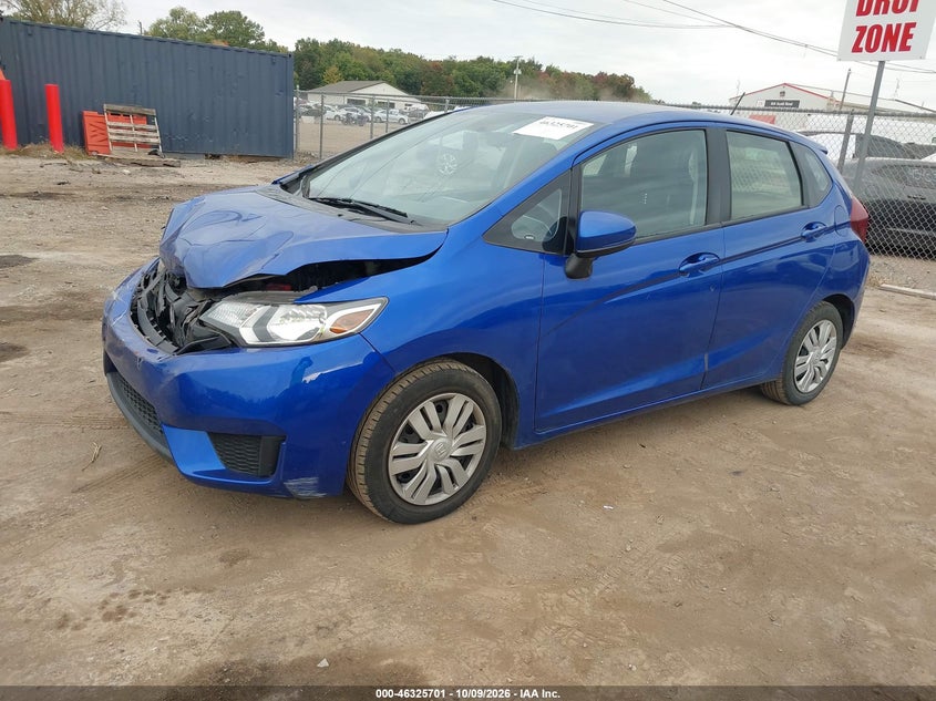 Vin: jhmgk5h50gx023302, lot: 46825954, honda fit lx 20162