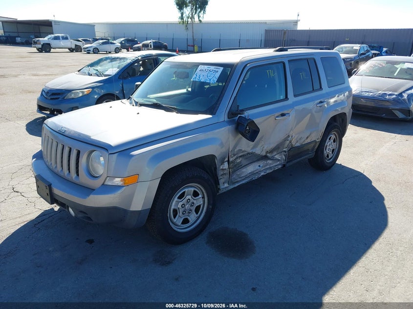 Vin: 1c4njpba8hd115256, lot: 46825982, jeep patriot sport fwd 20172