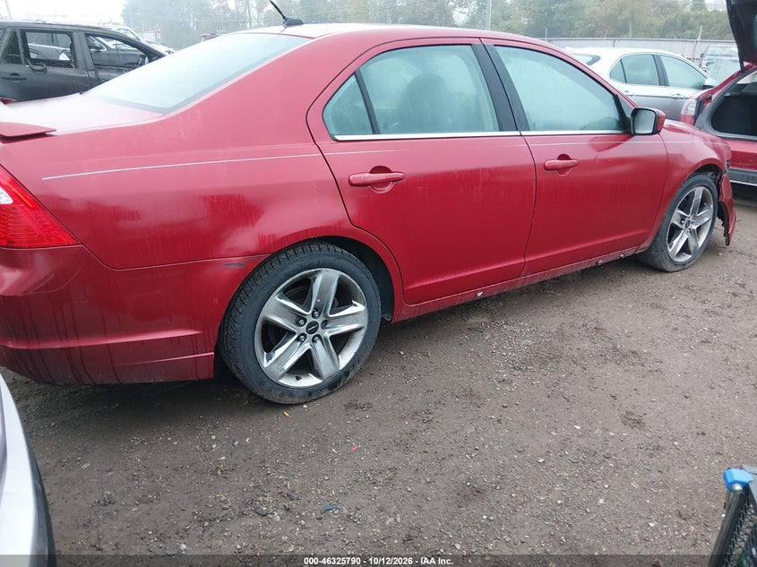 Vin: 3fahp0kc2ar263071, lot: 46826043, ford fusion sport 20104