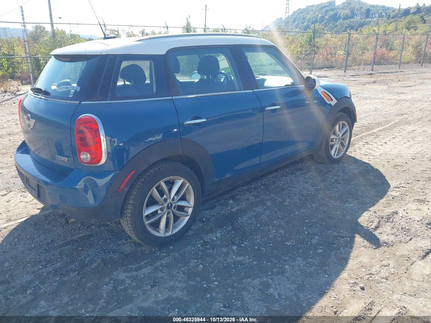 Vin: wmwzb3c54cwm29635, lot: 46826197, mini cooper countryman 20124