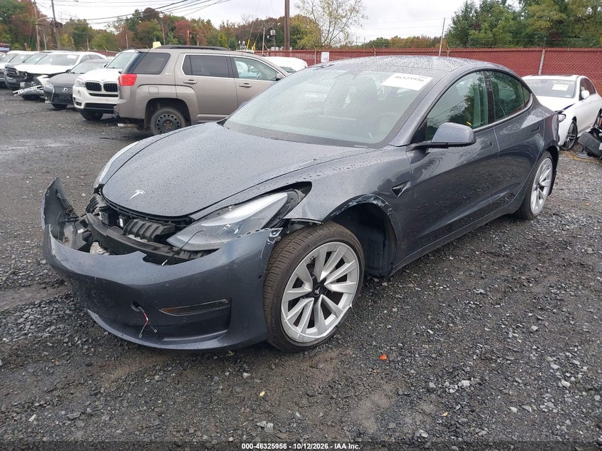 Vin: 5yj3e1eb4mf906755, lot: 46826209, tesla model 3 long range dual motor all-wheel drive 20212