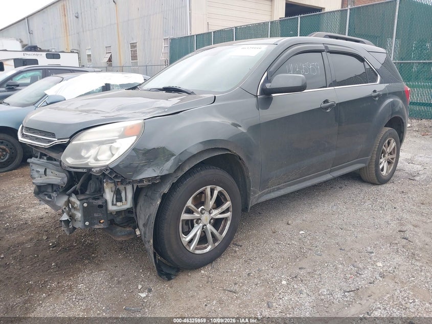 Vin: 2gnalcekxh1576452, lot: 46826213, chevrolet equinox lt 20172