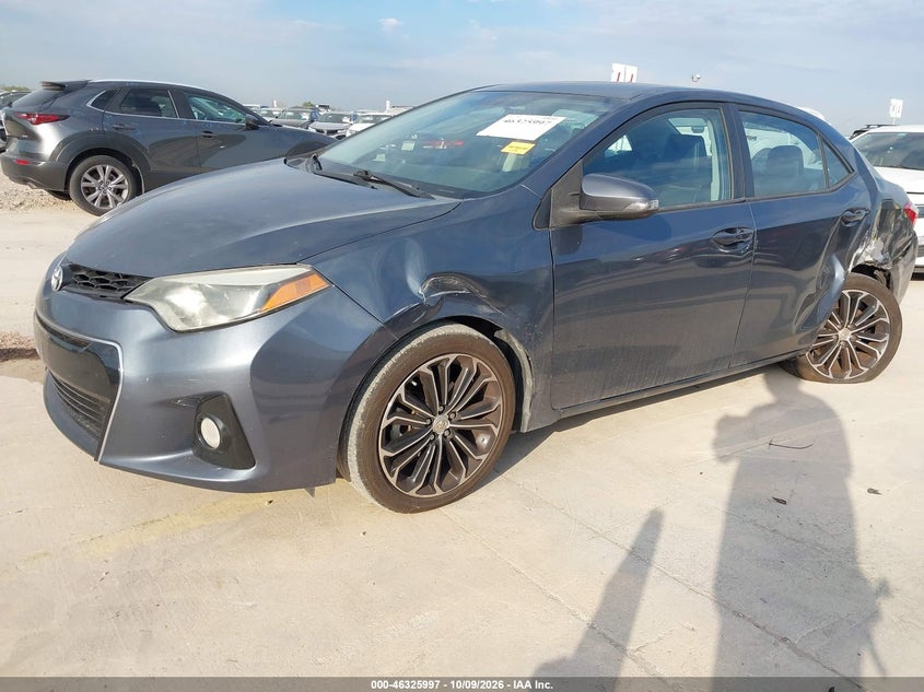 Vin: 5yfburhe1ep024001, lot: 46826250, toyota corolla s plus 20142