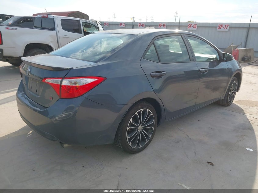 Vin: 5yfburhe1ep024001, lot: 46826250, toyota corolla s plus 20144