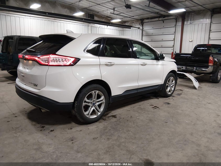 Vin: 2fmpk4k93jbc16321, lot: 46826257, ford edge titanium 20184