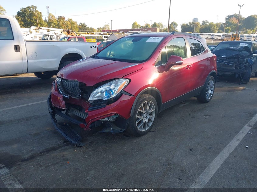 2016 Buick Encore Sport Touring, Front End, IAAI, VIN KL4CJ1SM0GB533023 — photo 2