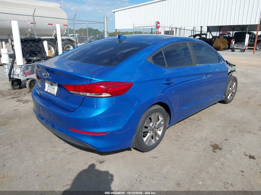 Vin: kmhd84lf8hu408764, lot: 46826292, hyundai elantra value edition 20174